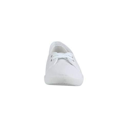 Elara Bailarinas de Mujer Cordones Plano Chunkyrayan Blanco 3955A-A-Weiss-39