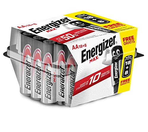 Energizer Alkaline Max - Pack de 18+8 pilas Alcalinas MAX AA