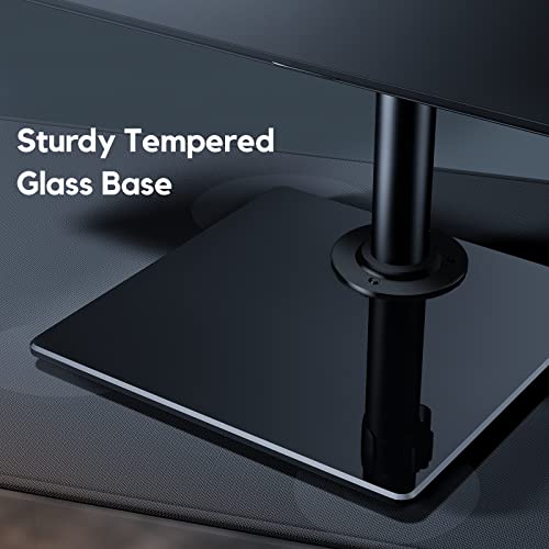 ErGear Soporte de Monitor 13"- 32" Construcción Sólida y Base Ensanchada Brazo Monitor Movimiento Completo con Inclinación ± 45 ° Giratorio ± 45 ° Rotación 360 ° VESA 75/100mm Peso Máx 10 kg