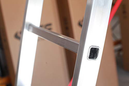 Escalera 3 Tramos Transformable Profesional de Aluminio Triple Tijera con Tramo Extensible (3+3+3 mts). Escada Tripla (3+3+3 mts)