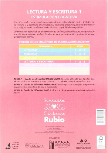 Estimulación cognitiva: lectura y escritura 1