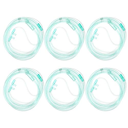 EXCEART 6 Piezas 2M Cánula de Oxígeno Nasal Tubos de Oxígeno Cánula O2 Cánula Conector Estándar Tubo de Suministro de Oxígeno para Adultos