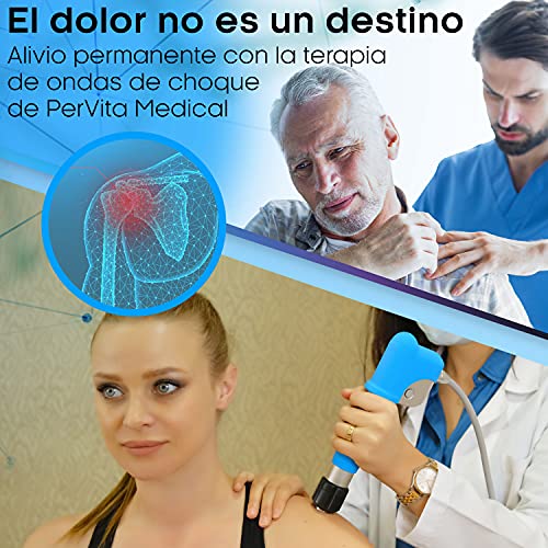 Extracorpórea de Terapia de Ondas de Choque ESWT para Alivio del Dolor Articular y Muscular, Regeneración de Tejido óseo y Muscular, Indolora, No Invasiva, sin Efectos Secundarios, PerVita Medical