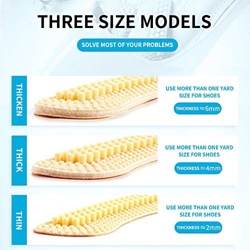 Fanwer 3 Pares Almohadilla de TalóN Espesor de 2 mm A 6 mm TalóN ProteccióN Plantillas High Heels Pads Adecuado Para Zapatos Sueltos Mejora la Comodidad de Tus Zapatos(Beige)