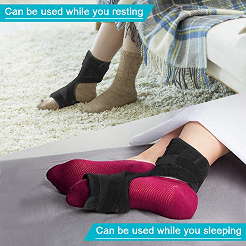Fascitis Plantar FéRula Nocturna para la Tendinitis de Aquiles Alivio Del Dolor, CaíDa Del Pie Soporte OrtopéDico Apoyo para Mujeres y Hombres se Adapta para El Pie Izquierdo y Derecho (Base)