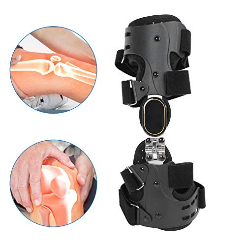 Férula De Rodilla, Soporte Ajustable Después De La Cirugía, Rodillera Ortopédica, Soporte De Rodilla Para Corrección De Varo/Valgo Para Lesiones De Ligamentos Para Lesiones Deportivas(Pie izquierdo)