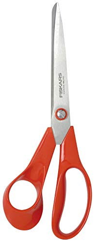 Fiskars Tijeras universales Para zurdos, Longitud total: 21 cm, Cuchillas de acero inoxidable/mangos de plástico, Classic, 1005147
