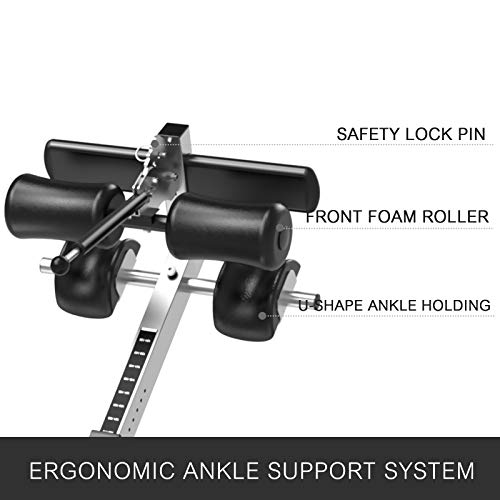 Frantools Tabla de Inversión por Gravedad Plegable Inflable Ajustable con Cinturón Protector Rojo Tabla de Gravedad Invertida para Espalda Ejercicio Banco de Inversión Gravitacional (Gris)