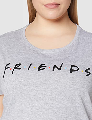 Friends Títulos Camiseta, Gris, S para Mujer