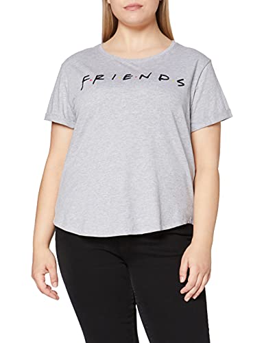 Friends Títulos Camiseta, Gris, S para Mujer
