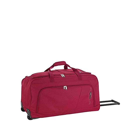 Gabol - Week | Bolso con Ruedas de Viaje Grande de Tela de 73 x 38 x 34 cm con Capacidad para 94 L de Color Rojo