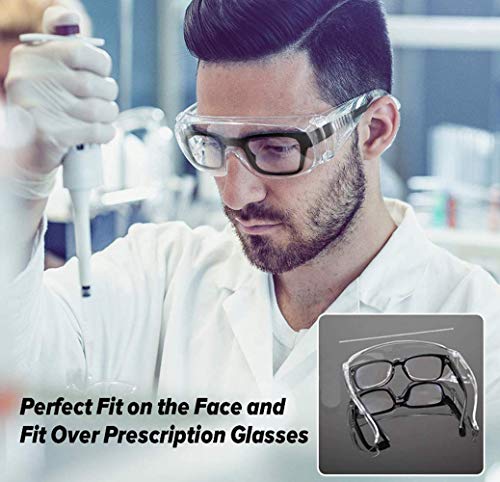 Gafas de Seguridad, Lentes de Protectoras Antivaho Transparent para Laboratorio Agricultura Industria