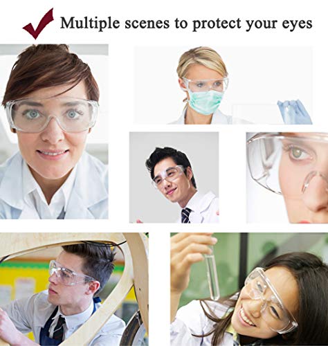 Gafas de Seguridad, Lentes de Protectoras Antivaho Transparent para Laboratorio Agricultura Industria