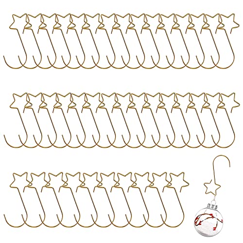 Ganchos para Colgar Bolas y Decoraciones Perchas navideñas en Forma de S Ganchos para decoración de árboles de Navidad para Adorno árbol de Navidad Navidad Fiesta cumpleaños Boda Halloween 40 Piezas
