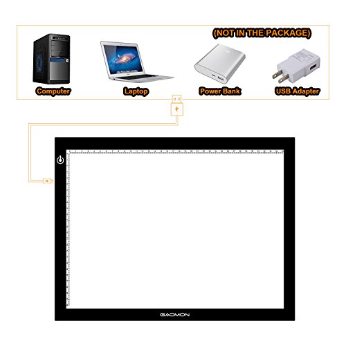 GAOMON GB4 Mesa de luz B4 Tamaño 5MM ultrafino Arte Tablero para Dibujar y Copiar (EU-GB4)