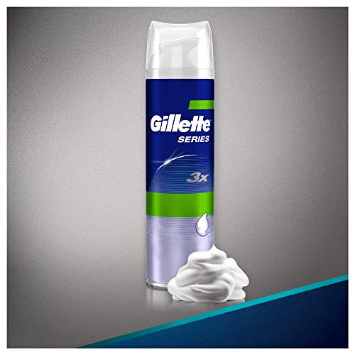 Gillette Series Espuma de Afeitar para Pieles Sensibles, 250 ml