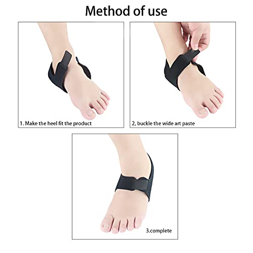 GmeDhc Protector de Talon, 1 Par Taloneras Fascitis Plantar, Ajustable Protector Talon, Taloneras Espolon Calcaneo, Plantilla Espolon Calcaneo para Aliviar el Dolor y la Presión Del Talón, L