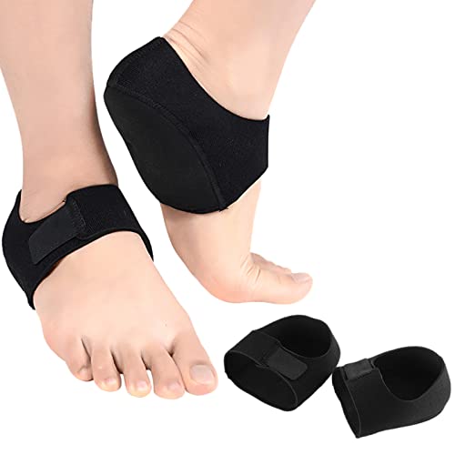 GmeDhc Protector de Talon, 1 Par Taloneras Fascitis Plantar, Ajustable Protector Talon, Taloneras Espolon Calcaneo, Plantilla Espolon Calcaneo para Aliviar el Dolor y la Presión Del Talón, L
