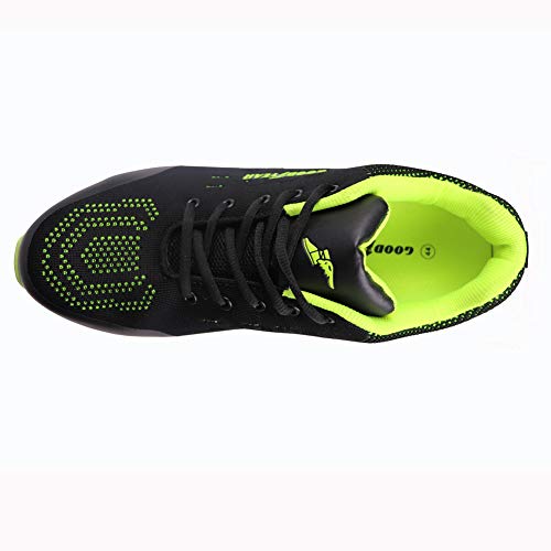 Goodyear Workwear GYSHU1571 - Zapatillas de seguridad para hombre (metal, sin compuesto), 11 UK, negro/verde, 1