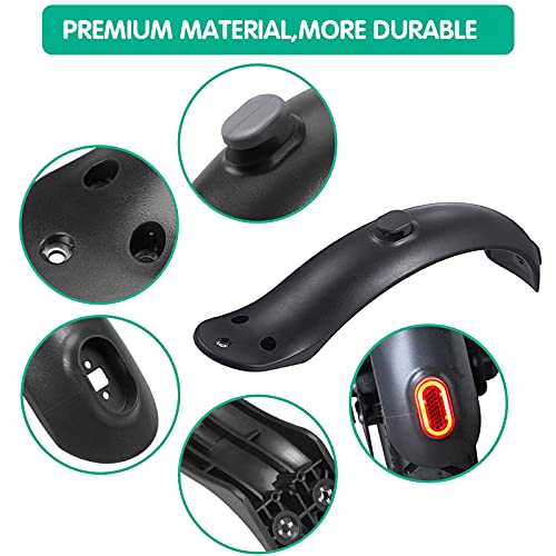 Guardabarros Trasero M365 Soporte de Guardabarros Trasero&Luz Trasera,con Tornillos Y Tuercas, Scooter Accesorio, Adecuado para Xiaomi M365 / M365 Pro Scooter