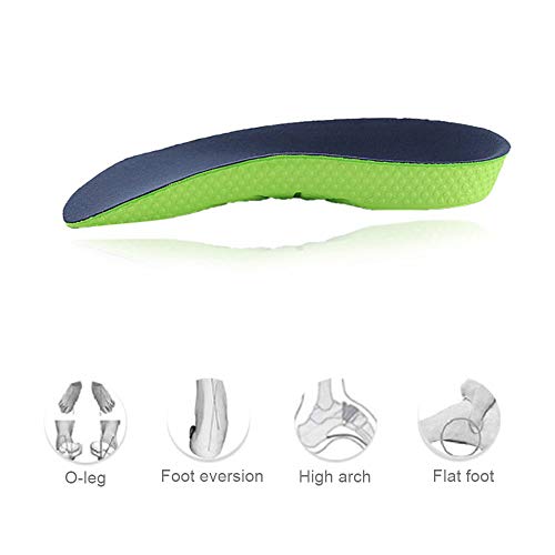 GuardInsoles Plantilla Ortopédica 3/4 Soporte Para El Arco Del Pie Inserciones En El Arco Alto Para La Fascitis Plantar Pies Planos Dolor En El Talón