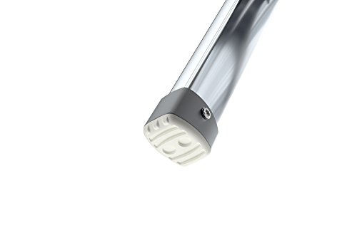 Hailo 4303-201 Taburete de Aluminio con Estribo Alto de Seguridad (3 peldaños), Plateado