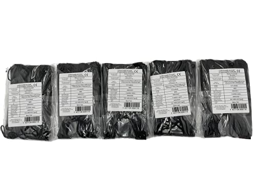Health Care Made in Italy - (5 sobres de 10) 50 Mascarillas Médico Quirúrgicas Tipo II -2 - Desechables de 3 capas - Certificado CE - 3 capas - Polipropileno- (Negro)