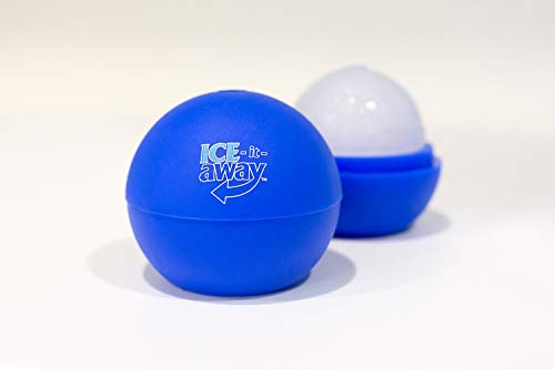 Ice-It-Away - Bola masajeadora de hielo para golpes, contusiones y lesiones - Reduce el dolor y la hinchazón - Silicona - Reutilizable