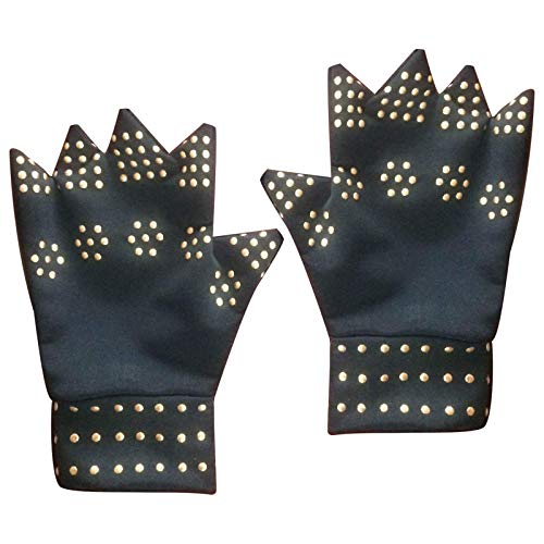 iFCOW Guantes de terapia magnética para alivio del dolor, guantes de compresión de medio dedo, reducen la rigidez