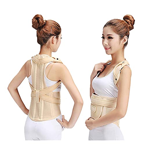IJNBHU Corrector de Postura del Hombro Trasero Soporte de órtesis lumbo-Sacra torácica Fractura espinal médica Cifosis Brace Holgado (Color: Altura Inferior a 175 cm, Tamaño: Pequeño)
