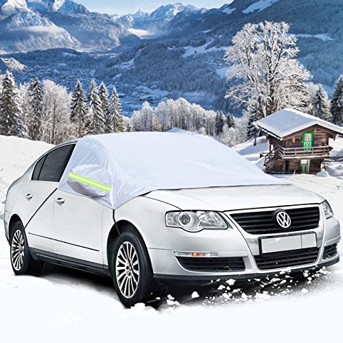 iKALULA Protector para Parabrisas, Protector para Arabrisas Coche Antihielo y Nieve Funda Protectora para Parabrisas Cubierta de Parabrisas Coche para Proteger el Parabrisas y limpiaparabrisas