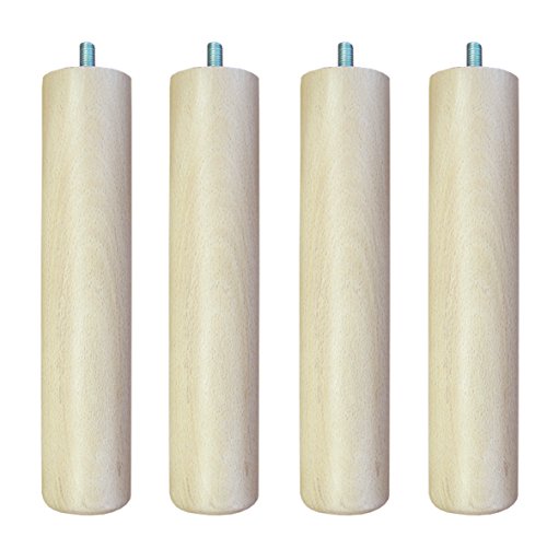 IMEX EL ZORRO Juego 4 Patas canapé Madera, Neutro, 250 x 50 mm