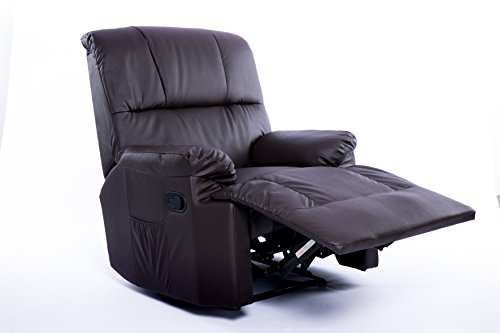 Imperial Confort Sillón Relax con Reclinación Manual Y Masajes, Marrón, Talla Unica