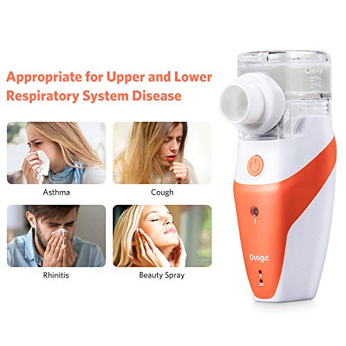 Inhalador Portátil de Malla Ultrasónica, Humidificador de Mano Para Ni?os y Adultos, Batería Recargable Incorporada, Taza de Medicación, Etiqueta de Regalo Al Azar
