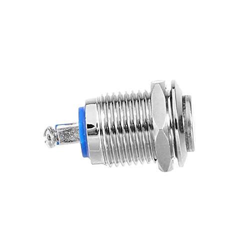 Interruptor Momentáneo Pequeño 12v Metal Impermeable 12mm Botón de Inicio Botón Pulsador Momentáneo Interruptor Eléctrico