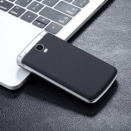 ISHEEP E9+ GSM/2G Teléfono móvil con Tapa para Personas Mayores Teclas Grandes Pantalla de 2,8 Pulgadas con botón SOS, Negro