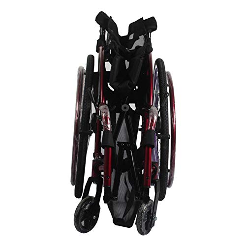 Joyfitness Deportes Sillas De Ruedas De Ocio, Aluminio Ligero Plegable Amortiguador De Absorción De Impactos Avanzado Aplicable a Usuarios con Discapacidad Física, Discapacitados Y Ancianos
