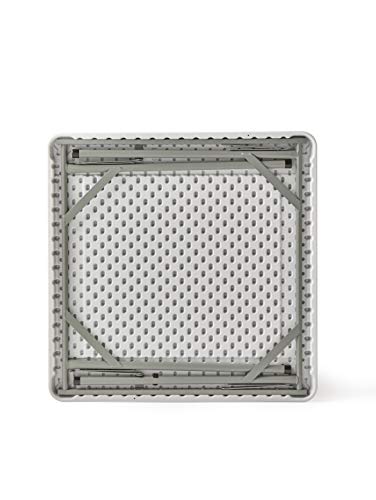KG KITGARDEN - Mesa Plegable Multifuncional, 84x84x74cm, Blanco, Folding C84