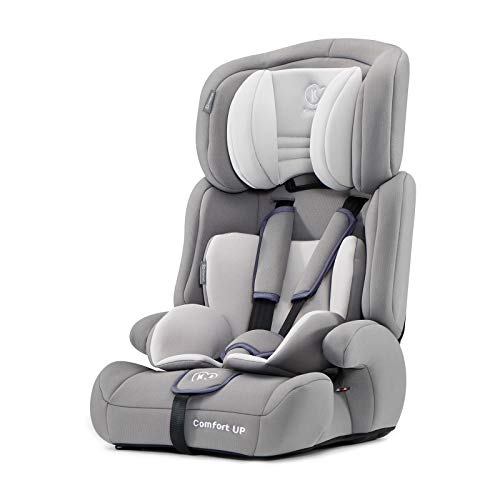 Kinderkraft Silla de Coche Ajustable COMFORT UP, Grupo 1/2/3, 9-36 Kg, Gris