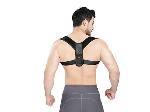 Kit Corrector de Espalda para Hombre y Mujer, Corrector de Postura, Foam Roller - Rodillo Masaje Muscular y Bandas Elasticas Musculacion, FItness, Rulo Pilates, Yoga, Ejercicio en Casa