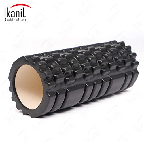 Kit Corrector de Espalda para Hombre y Mujer, Corrector de Postura, Foam Roller - Rodillo Masaje Muscular y Bandas Elasticas Musculacion, FItness, Rulo Pilates, Yoga, Ejercicio en Casa