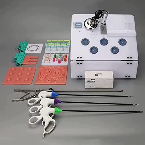 Kit de Caja de Entrenamiento laparoscópico simulado, El Conjunto Completo de Entrenamiento en cirugía Incluye Instrumentos y Accesorios, para médicos y Estudiantes.