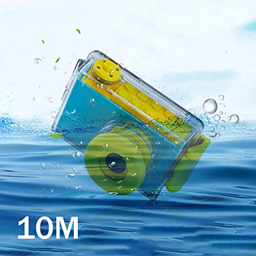 Kriogor Cámara Impermeable para Niños, Cámara Digital y Videocámara con HD 1080/8 Megapíxeles, LCD de 2 Pulgadas,Tarjeta TF Incluida 32GB