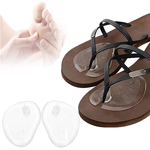 KUENG De Silicona en la Parte Delantera de la Etiqueta engomada La Parte Delantera Pad Dolor en el talón Cojines de Bola de pie Cojines para Plantar