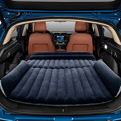LABABE SUV Auto Coche colchón de Aire Inflable Cama para Asiento Trasero de Coches SUV Camiones y de tamaño Medio de la al Aire Libre Viajes, PVC, SUV Black, Unfold Size: 70.9×50×4.7inches