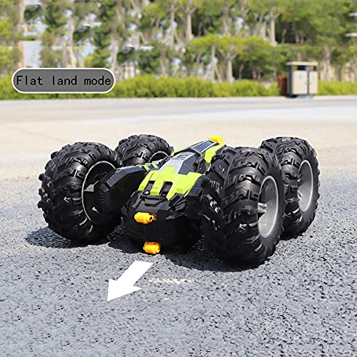 LINXIANG Todo terreno, tracción en las cuatro ruedas, vehículo todoterreno, 2,4 Ghz, doble cara, coche de acrobacias, doble cara, giratorio, todoterreno, coche eléctrico de juguete, niños, niñas, niño