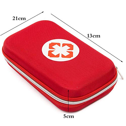 Liuer 3PCS Botiquín de Primeros Auxilios Pequeño para el Coche Hogar Camping Caza Viajes Aire Libre o Deportes Botiquín de Primeros Auxilios Survival Tools Mini Box Kit Bolsa Médica(Paquete Vacio)
