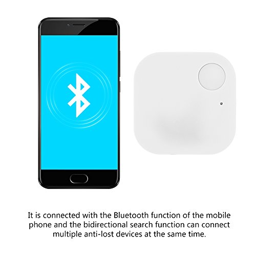 Localizador Bluetooth, buscador de llaves. Localizador de teléfono. Compatible con iOS/Android (Blanco).