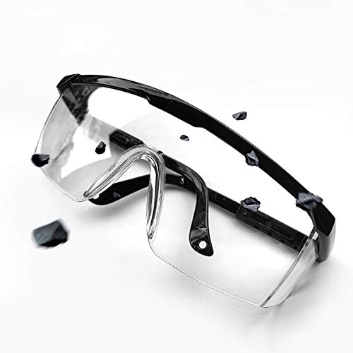 LogicaShop - Juego de Gafas Protectoras Sanitarias Virus para Mujer con Certificado CE, Protección de Ojos, Química Antivaho Transparente de Laboratorio Químico Para Trabajo Hombre