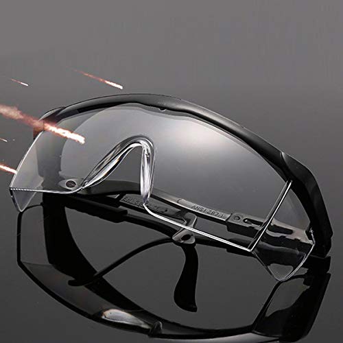 LogicaShop - Juego de Gafas Protectoras Sanitarias Virus para Mujer con Certificado CE, Protección de Ojos, Química Antivaho Transparente de Laboratorio Químico Para Trabajo Hombre